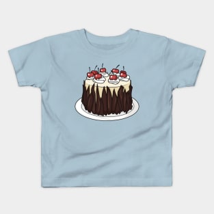 Black Forest cake cartoon illustration Kids T-Shirt